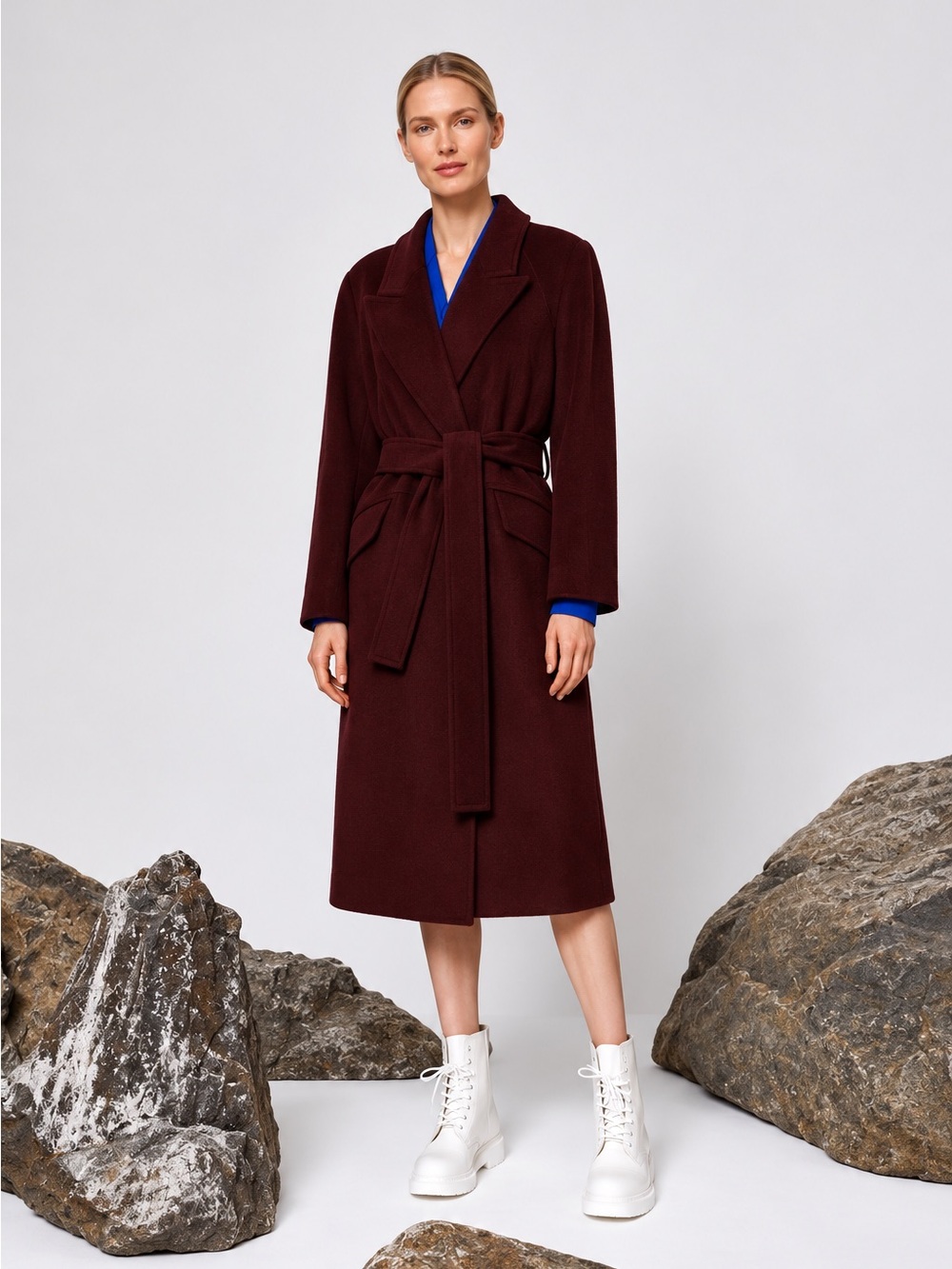 LANDSCAPE WOOL ALPACA BLEND COAT